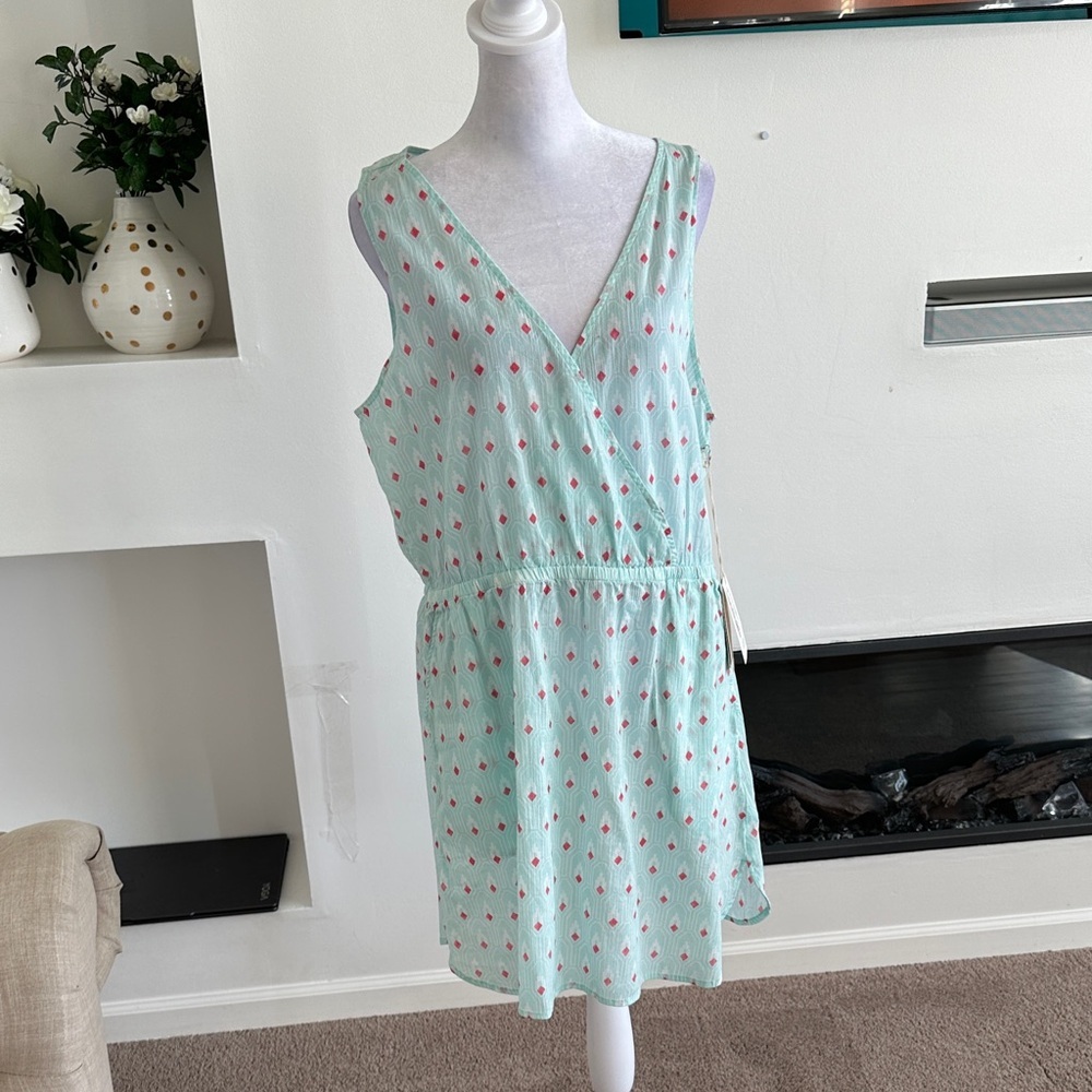 Carve Designs Mint and Pink Mini Dress